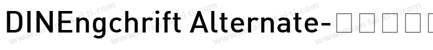 DINEngchrift Alternate字体转换